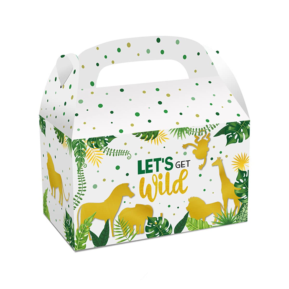 12 Pcs Wild Animal Zoo Cartoon Candy Cake Box Set - Kids Birthday Party, Baby Shower Supplies & Decorations - Perfect for Birthday Cakes, Cupcake Toppers, and Party Favors