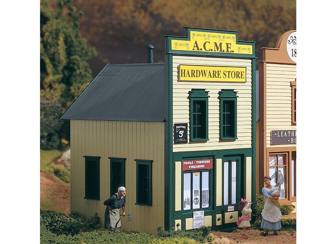 Piko 62236 G Scale Model Train Buildings - Realistic Hardware Store for Model Railroad Layouts - Perfect for Outdoor Garden Train Sets & Indoor Displays