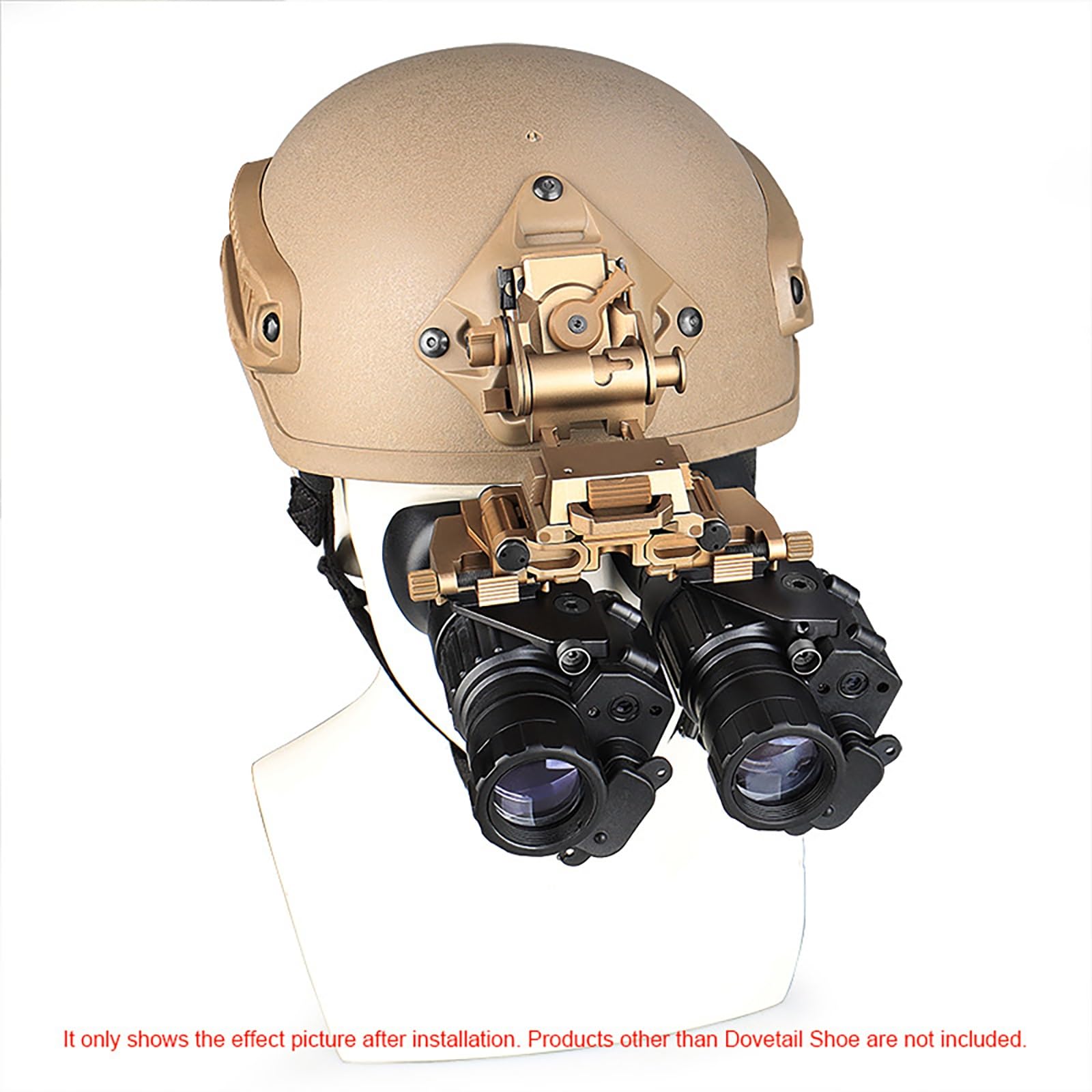 PVS-14 Lightweight Dual Tube Night Vision Mounting System - AN/PVS-14LW Aluminum Alloy Adapter for Military, Hunting & Tactical Operations | Compatible with PVS-14 Night Vision Goggles & Binoculars | Durable Anodized Construction for Outdoor Use