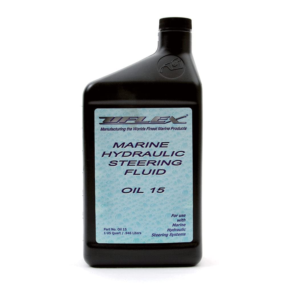 Uflex USA Premium Hydraulic Oil 15W - Marine-Grade Boating Accessories for Smooth Steering Performance - Ideal for Boat Hydraulic Systems, Steering Cylinders & Marine Applications