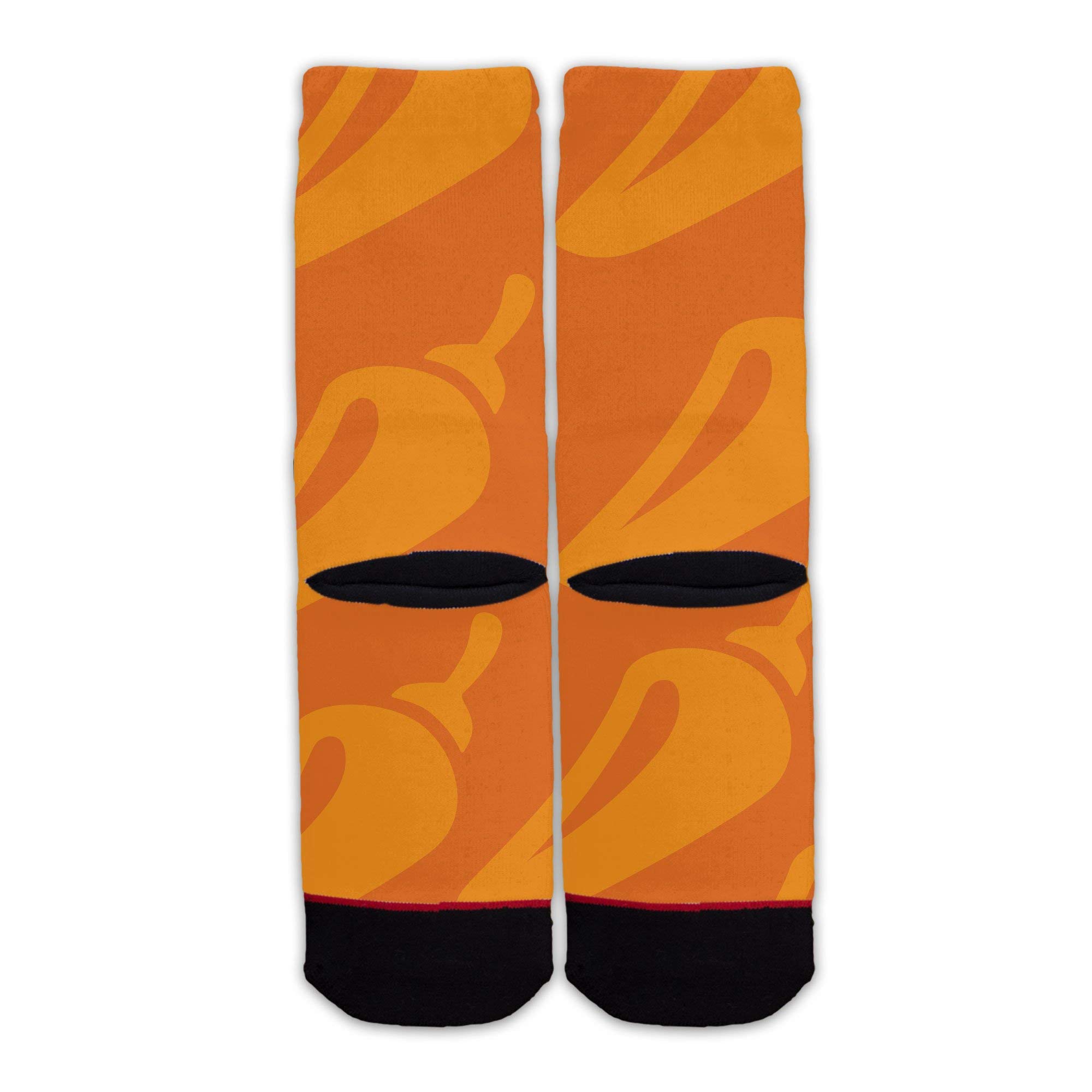 Custom Text Taco Sauce Socks - Spicy Hot Verde & Mild Diablo Crew Socks for Adults - Perfect for Taco Lovers, Mexican Food Enthusiasts & Fun Gift Occasions