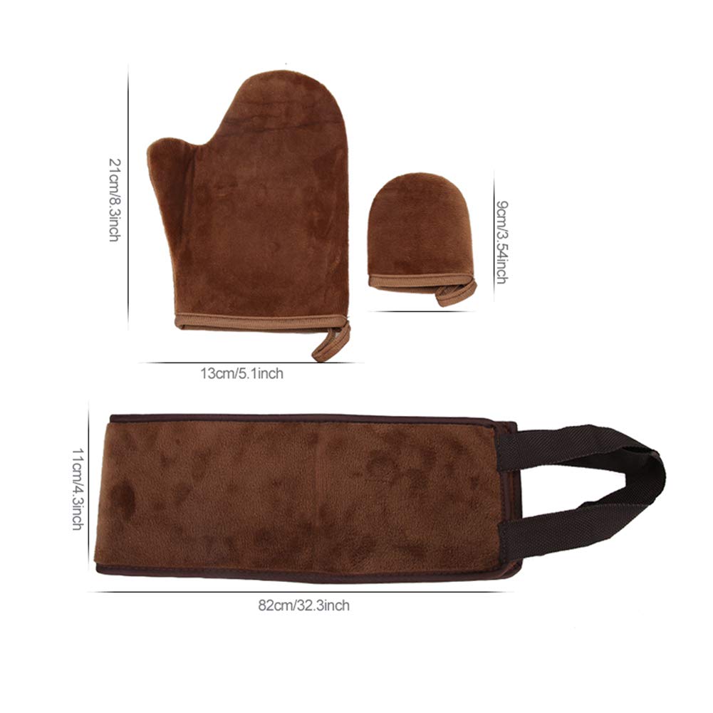 Self Tanning Mitt Applicator - Soft Reusable Back Tanning Glove for Cream, Lotion & Mousse | Exfoliator & Oil Application Mitt | Perfect for At-Home Spray Tan & Body Bronzing
