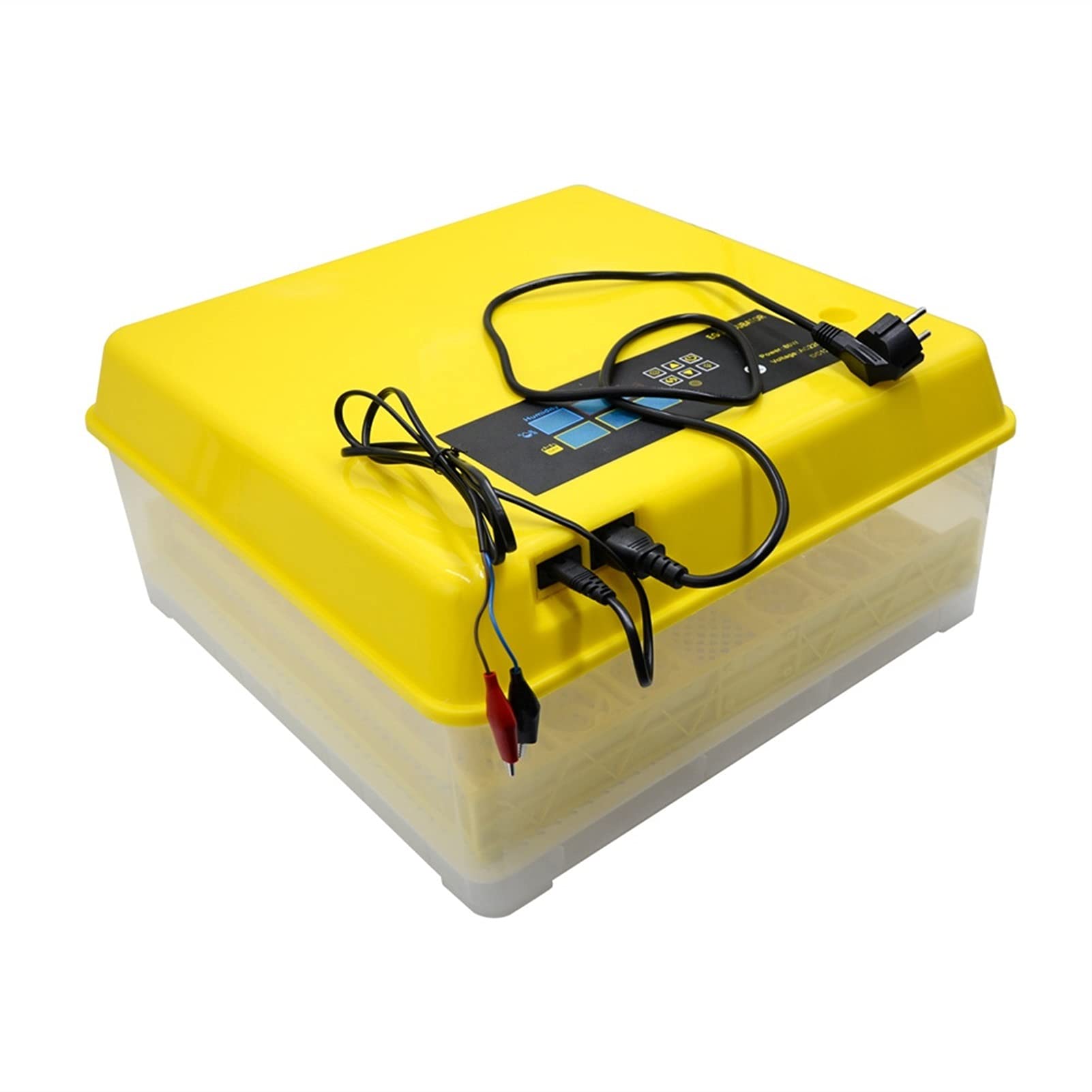 YAWEDA 48 Egg Digital Fully Automatic Poultry Incubator Hatcher Machine with Auto Egg Turner & Temperature Control - Ideal for Hatching Chicken, Quail, Duck, Goose, Turkey Eggs (Yellow) | Perfect for Home Farms, Poultry Breeding & Classroom Science Projects