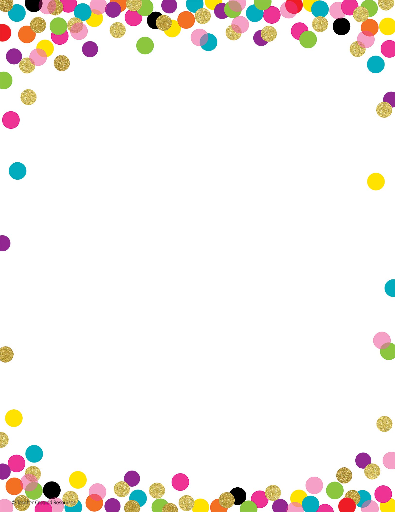 Colorful Confetti Computer Paper - 8.5 x 11 Inches, 50 Sheets - Perfect for Parties, Invitations, Scrapbooking & Office Decorations