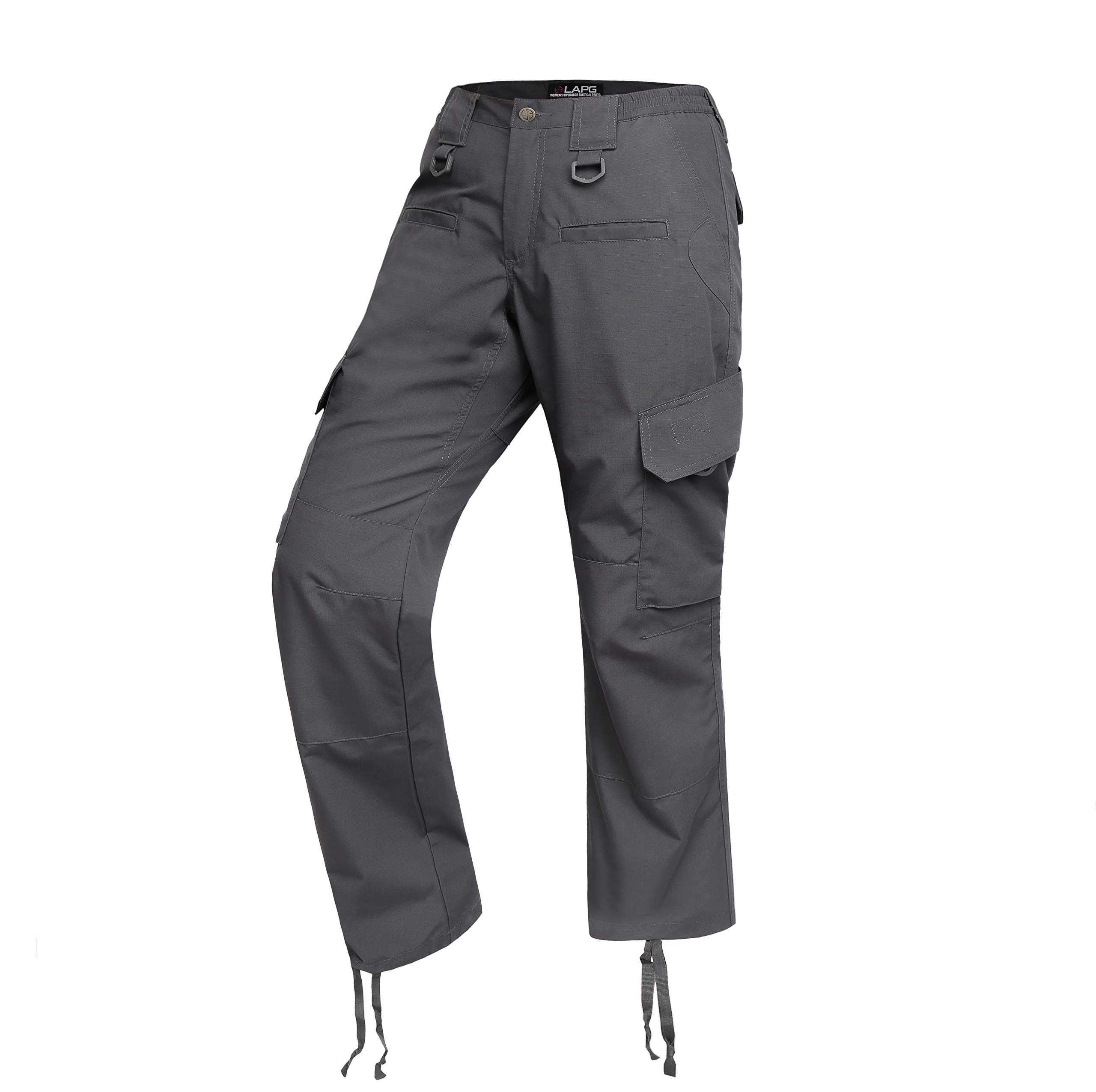 LAPG Women's Tactical Pants - Elastic Waist Cargo Work Pants | Durable Stretch Training Uniform for Police, Military & Outdoor Activities | Perfect for Hiking, Range Days & Security Jobs