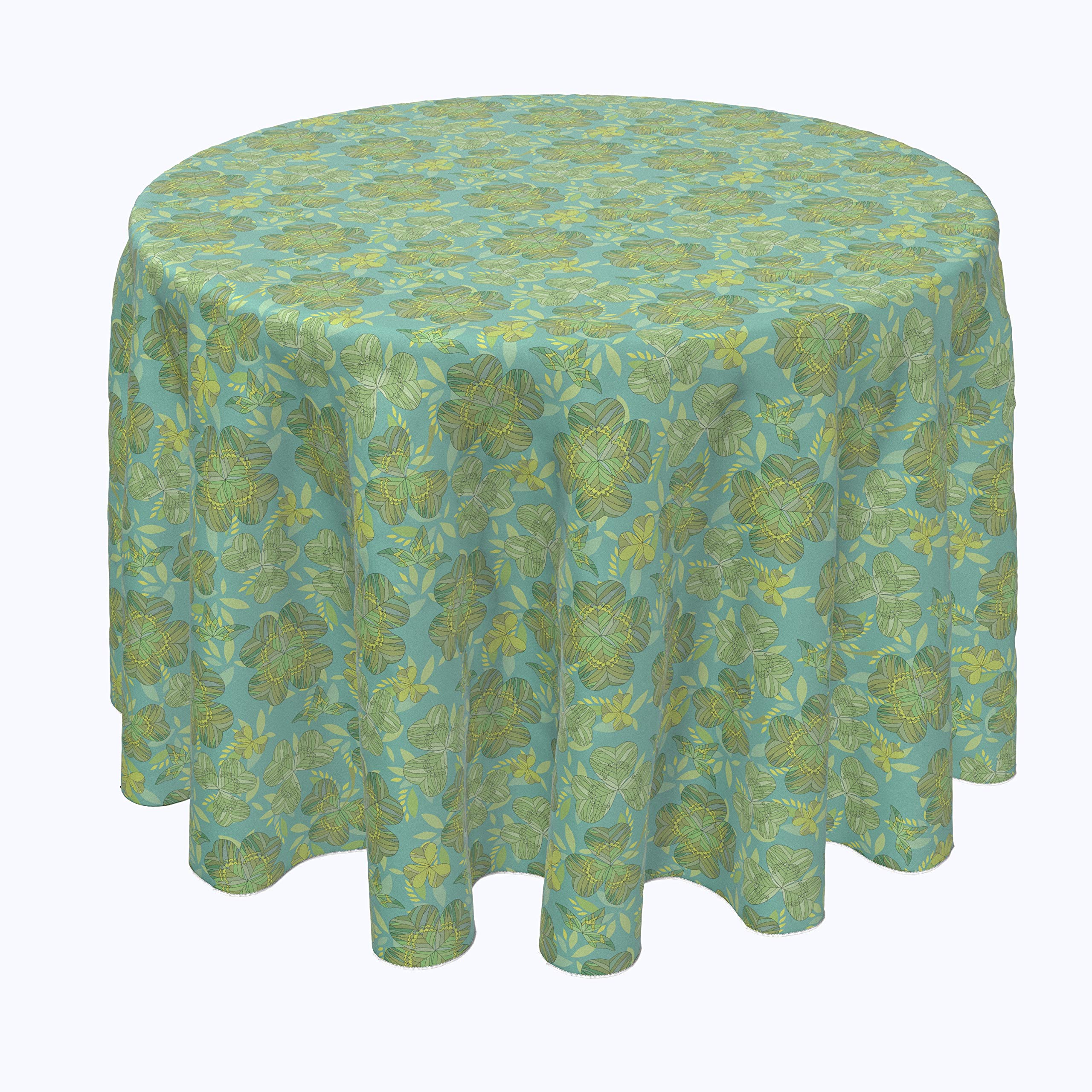 Machine Washable 100% Milliken Polyester Tablecloths & Table Runners - Stenciled Celtic Celebration Design (120