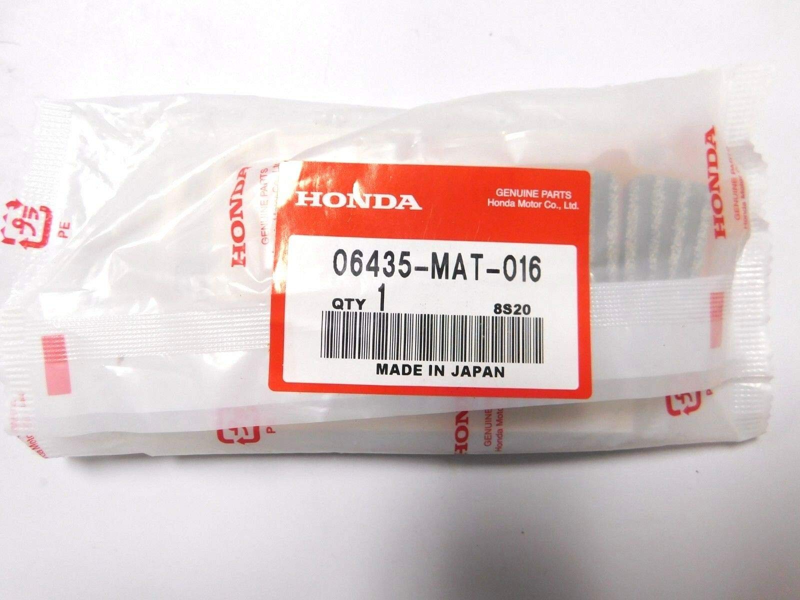 HONDA 06435-MAT-016 Rear Brake Pad Set - High Performance Brake Pads for Honda Vehicles - Perfect for Daily Commuting, City Driving & Highway Use