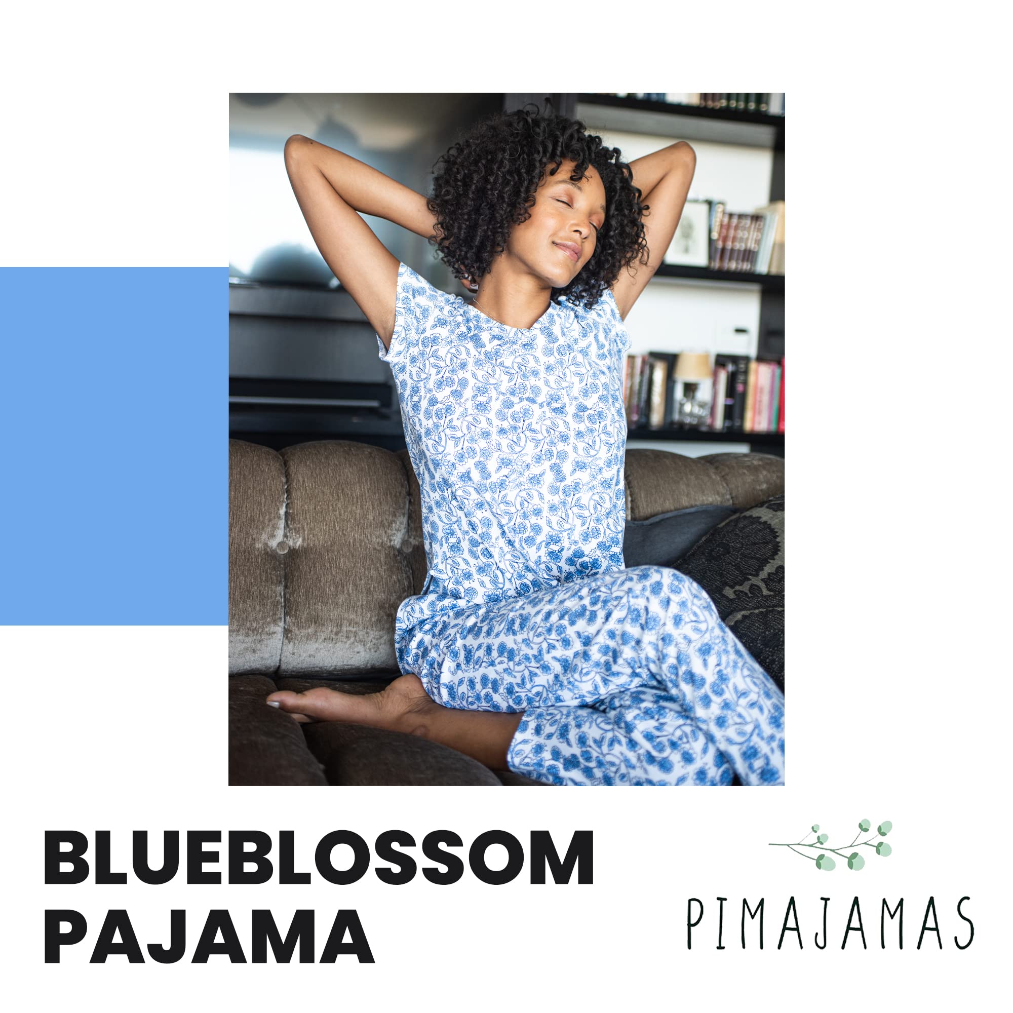 Women's Pajama Sets - 100% Peruvian Pima Cotton Ultra Soft Sleepwear & Loungewear - Valentine's Day Gift for Her - Perfect for Relaxing at Home, Spa Days & Cozy Nights