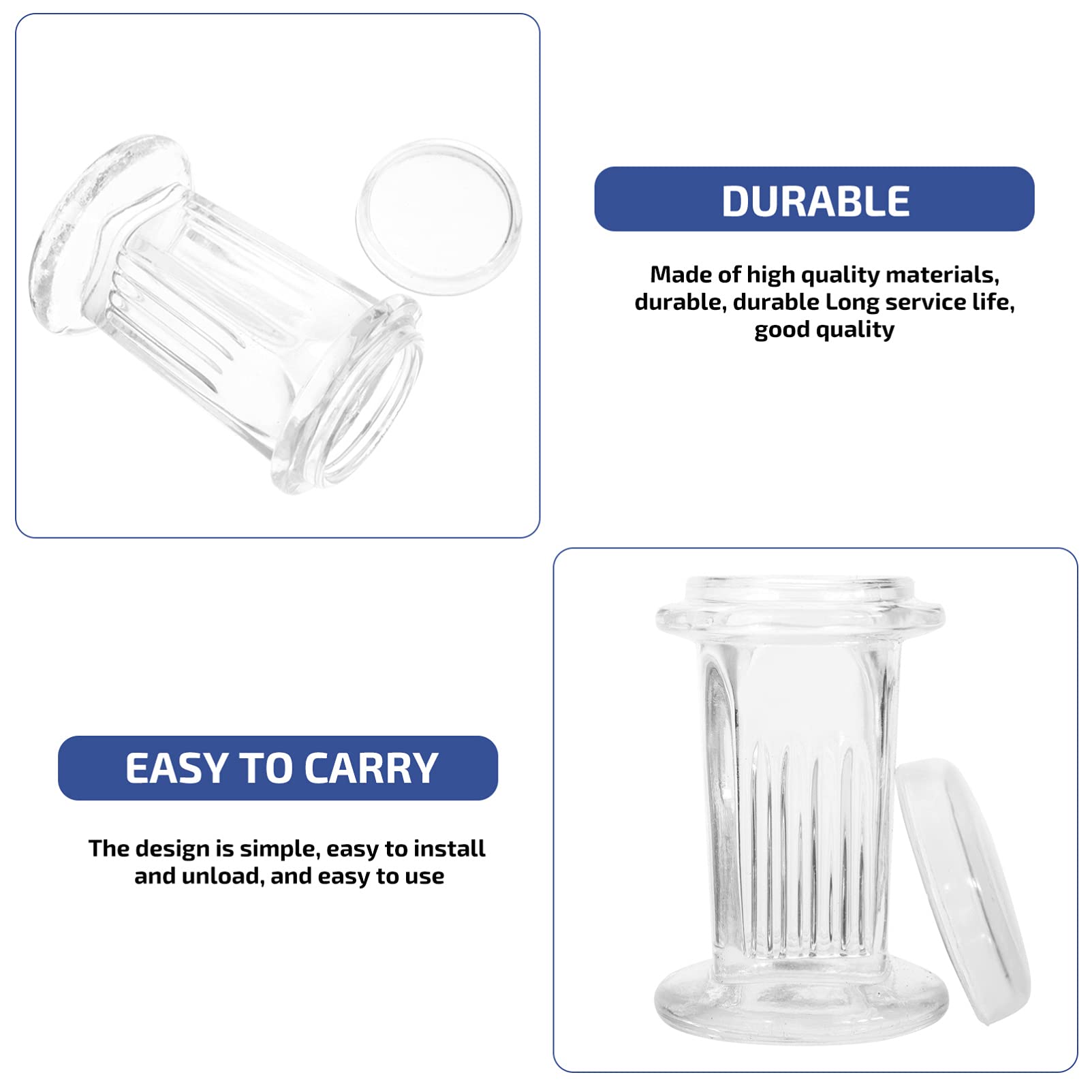 Premium Clear Glass Staining Jars with Lids - 1pc Lab Coplin Jars, Glass Containers & Canisters for Science Experiments, Art Projects & Chemical Storage | Ideal for Laboratories, DIY Crafts & Home Organization