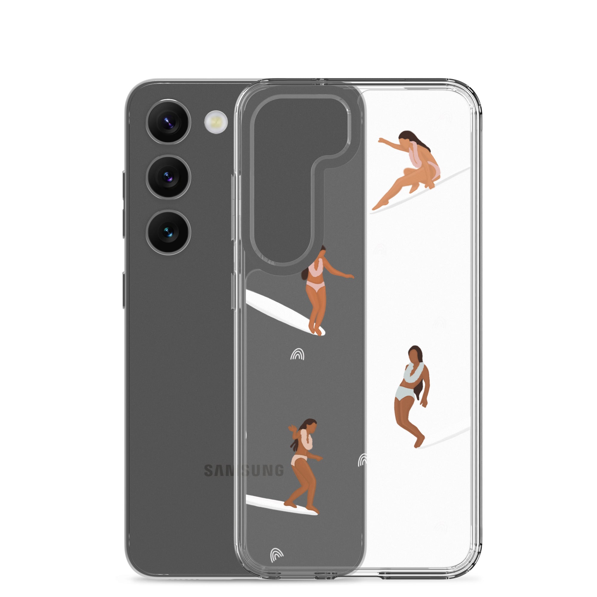 He'e Nalu Clear Protective Case for Samsung Galaxy - Slim Scratch-Resistant Cover for Everyday Use, Travel & Outdoor Activities