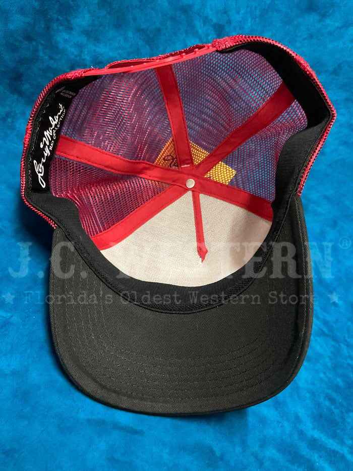 Larry Mahan MCBCLDBK El Diablito Mesh Back Baseball Cap - Black Adjustable Hat for Men, Perfect for Outdoor Sports, Hiking, and Casual Wear