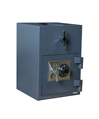 Hollon RH 2014C Rotary Hopper Depository Safe - Secure Cash Deposit Box for Retail Stores, Banks & Offices - Heavy Duty Commercial Safe with Key Lock & Drop Slot