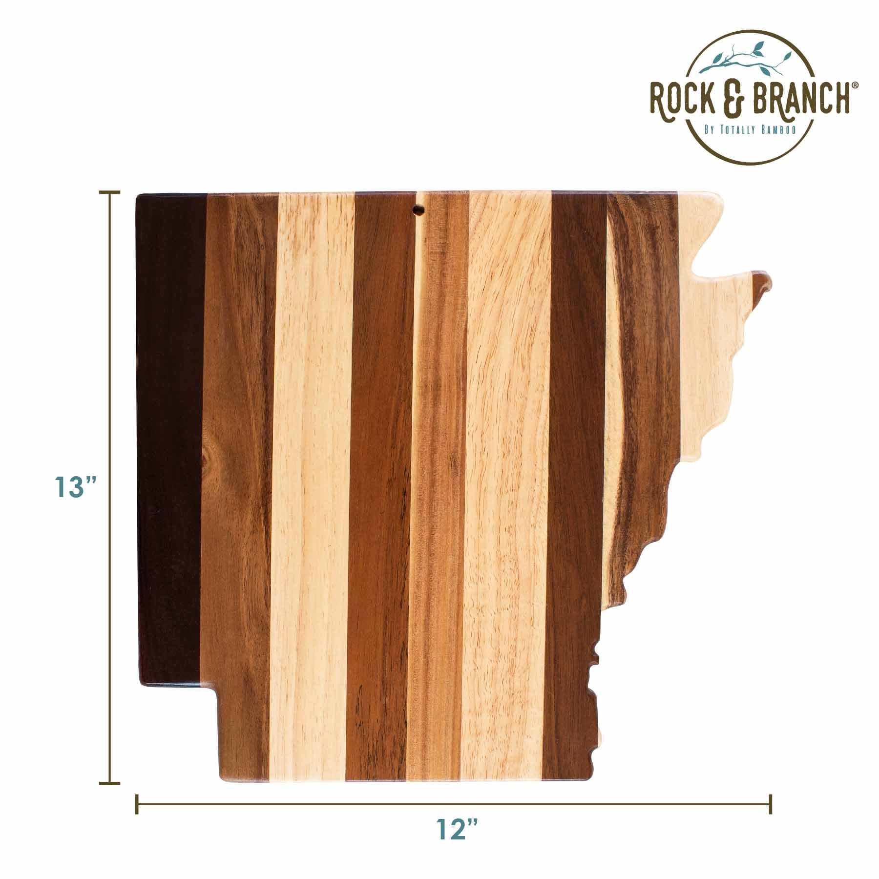 Rock & Branch® Arkansas Shiplap Series Wood Cutting Board - Perfect for Kitchen, Charcuterie Boards & Home Decor