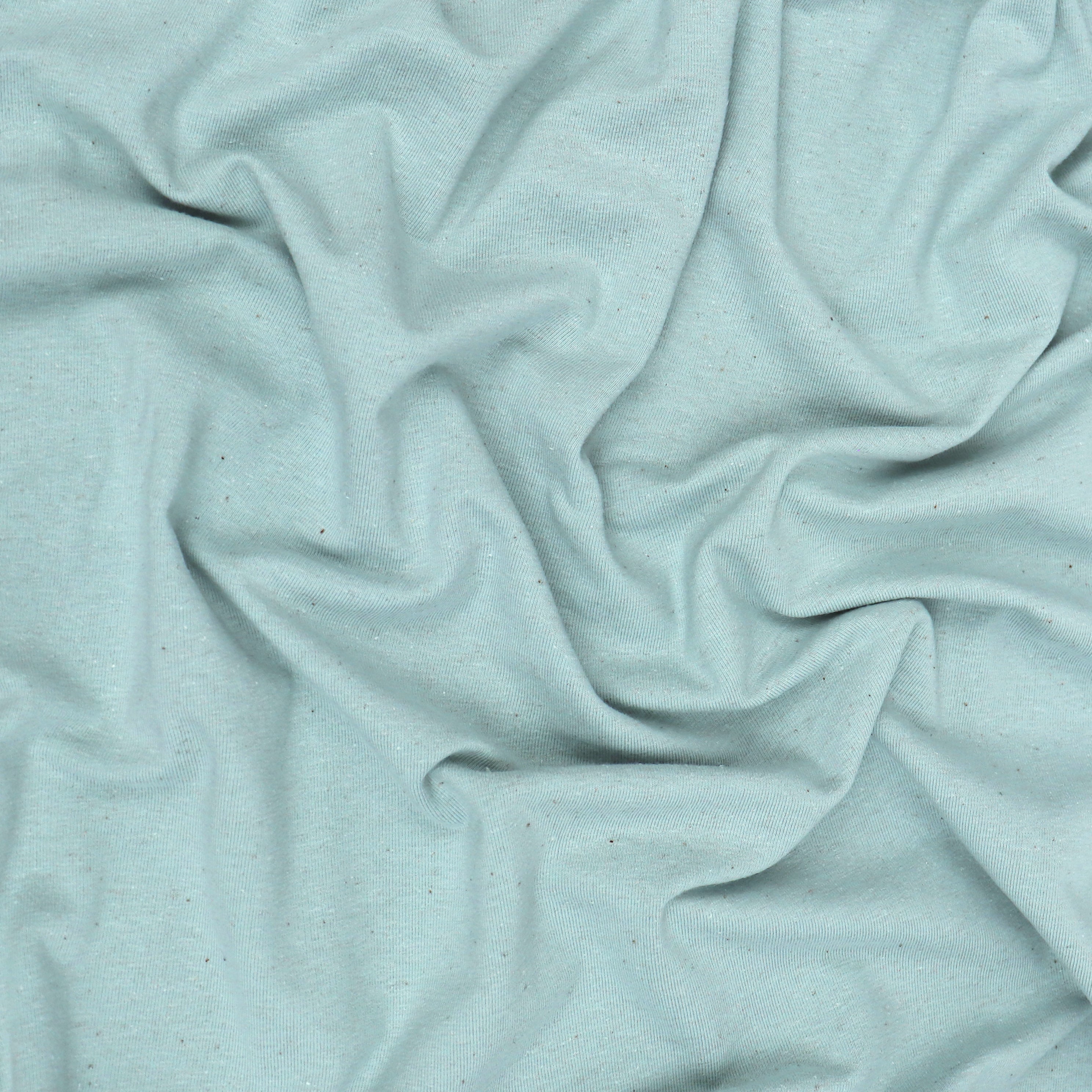 Premium Linen Cotton Jersey Fabric - Soft & Breathable Duck Egg Blue Material for Dresses, Shirts & DIY Sewing Projects | Perfect for Summer Clothing & Home Decor