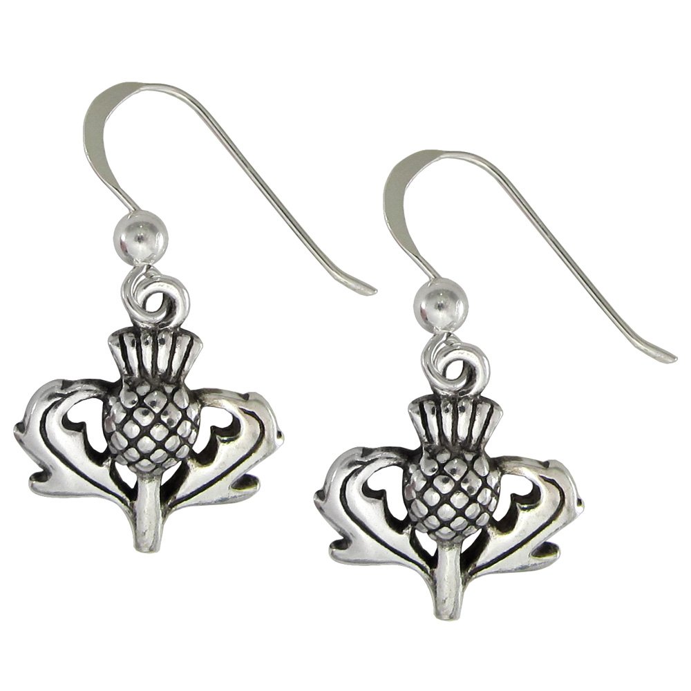 925 Sterling Silver Scottish Thistle Earrings for Women - Elegant Celtic Jewelry Gift for Birthday, Anniversary & Special Occasions | Perfect for Scottish Heritage Events, Weddings & Everyday Wear
