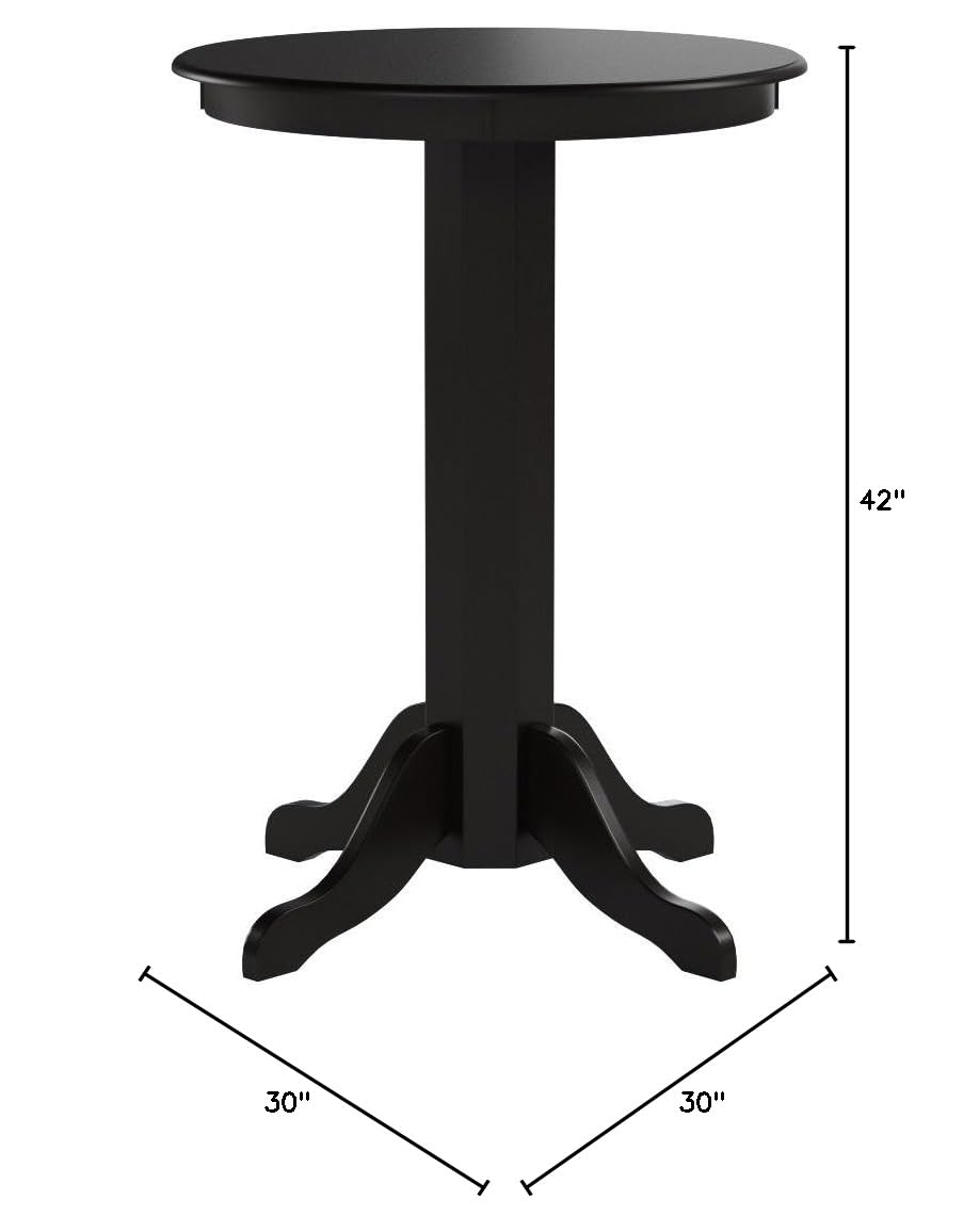 Premium Pub Bistro Table - Solid Mahogany Wood for Outdoor & Indoor Dining, Bars, and Restaurants | Perfect for Patio, Garden, or Home Decor