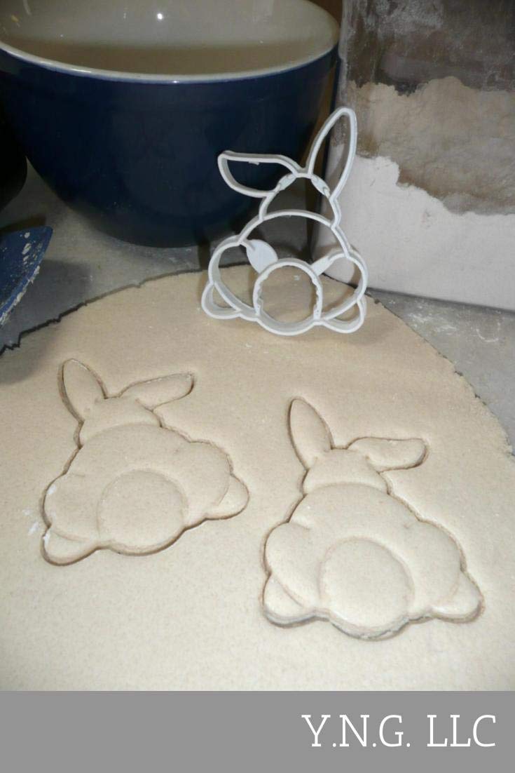 Easter Bunny Cookie Cutter - White Bunny-Shaped Baking Tool for Easter Cookies, Cakes & DIY Crafts - Perfect for Holiday Baking & Party Decorations