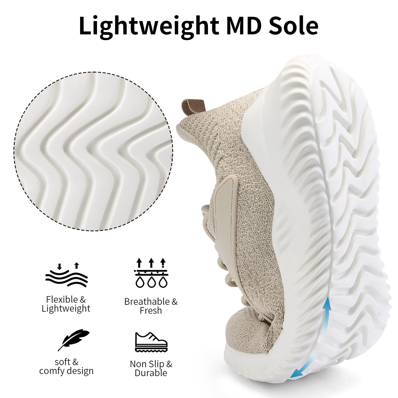 **Men's Slip-On Walking Sneakers with Memory Foam - Lightweight Breathable Running Shoes for Gym, Jogging, Tennis & Workouts - Indoor & Outdoor Casual Athletic Shoes for Men - Perfect for Daily Wear, Travel & Fitness**