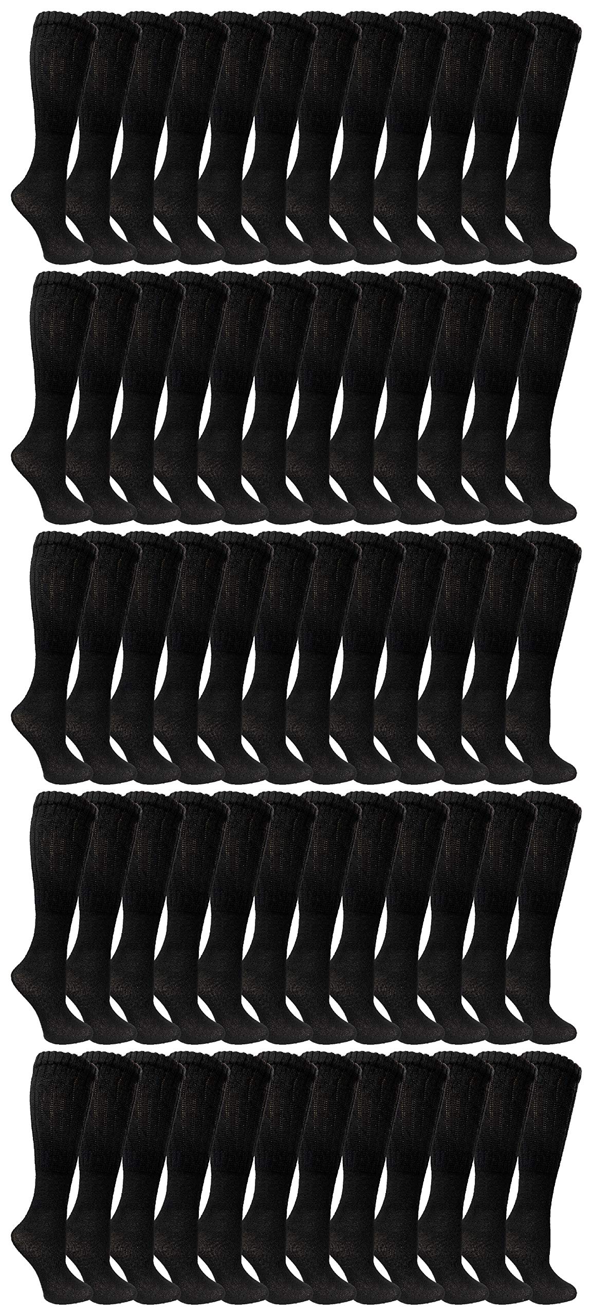 Yacht & Smith 60 Pack Women's Cotton Slouch Socks - Soft Knee High Boot Socks for Women | Perfect for Winter, Boots & Casual Outfits