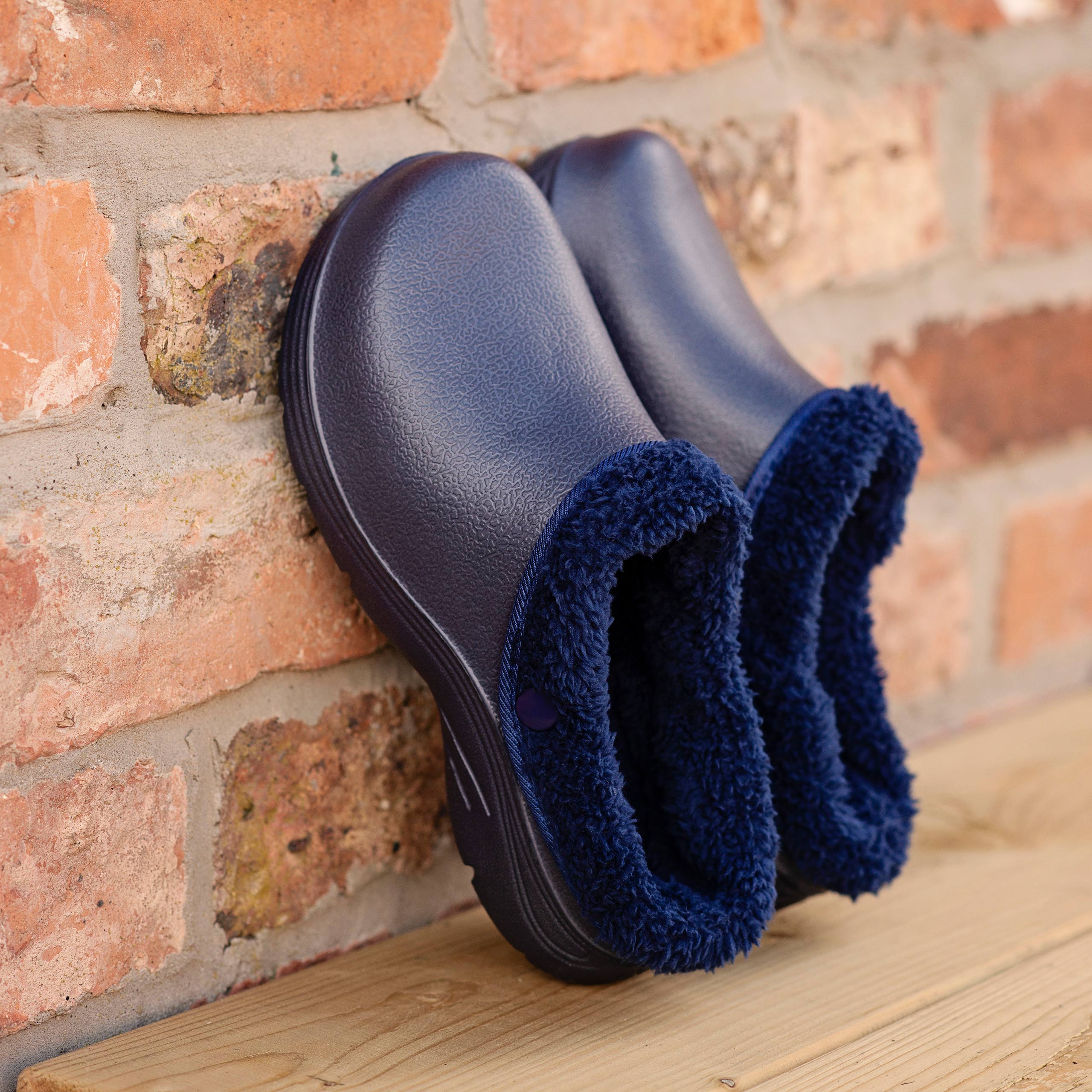 Men's Thermal Fleece Lined Garden Clogs - Warm Winter Outdoor Shoes for Gardening, Yard Work & Home Use