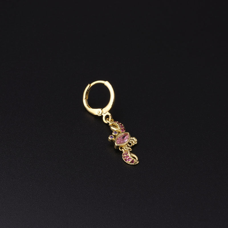 18K Gold Ocean Animal Dangle Hoop Earrings - Dolphin, Starfish & Seahorse Designs | Elegant Jewelry Gift for Women | Perfect for Beach Vacations, Summer Outfits & Casual Wear