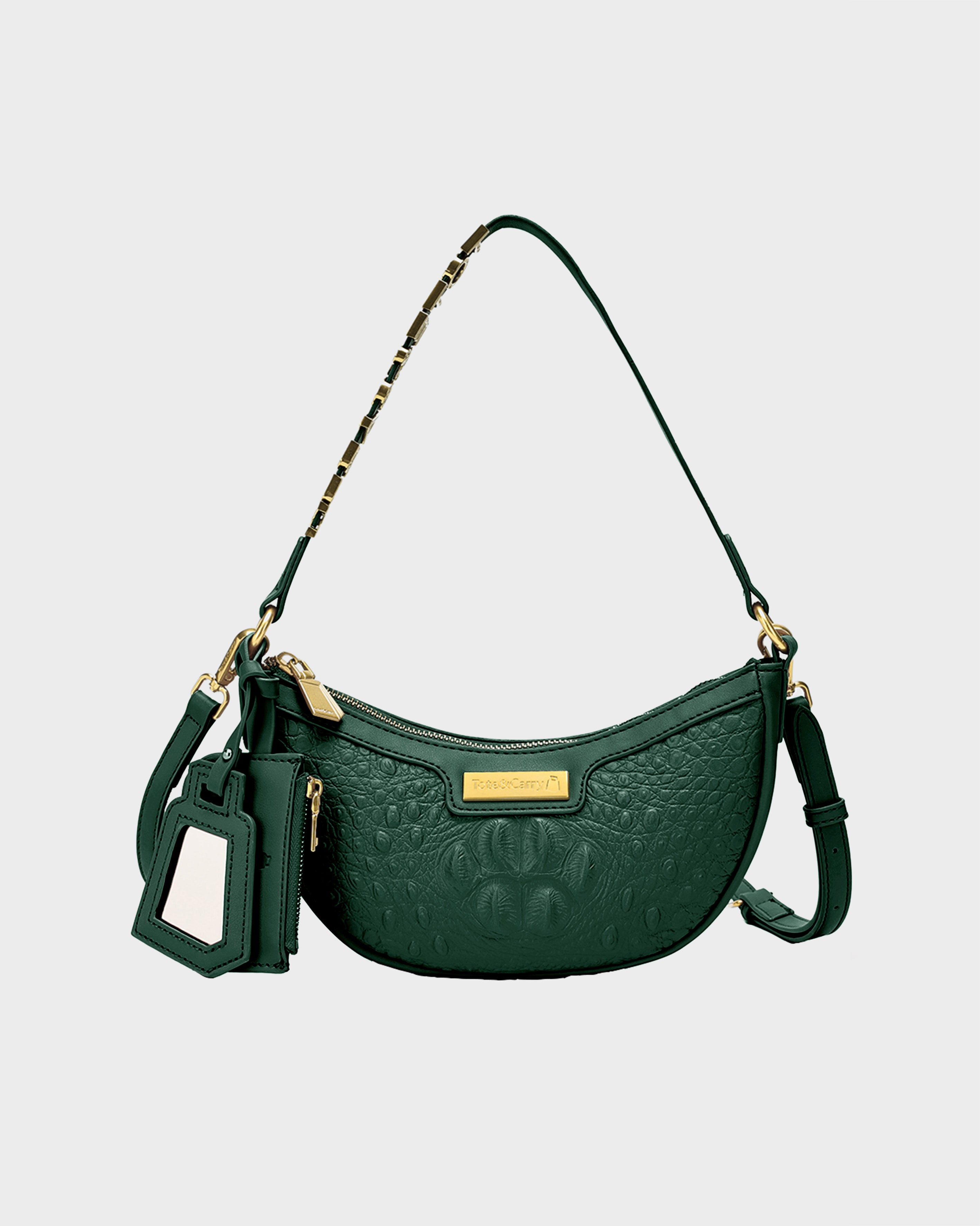 Stylish Emerald Green Shoulder Bag for Women - Trendy Crossbody Purse for Daily Use, Travel & Shopping