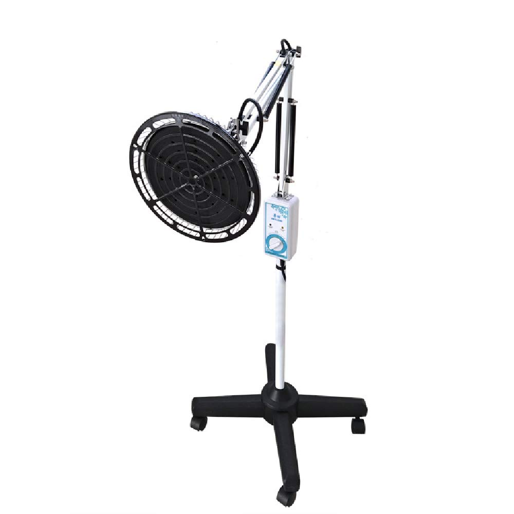 Infrared Heat Therapy Lamp with Wheels & Adjustable Arm - 250W TDP Heating Lamp for Muscle Pain Relief, Frozen Shoulder, Cervical Spondylosis - Portable Physical Therapy Device for Home/Clinic Use