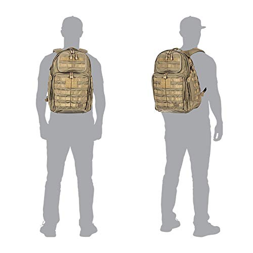 5.11 Tactical Rush 24 Backpack - Durable Military Backpack for Men & Women - Tactical Daypack for Hiking, Travel & Everyday Use