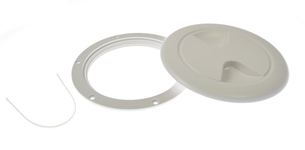 Talamex 127mm Marine Deck Plate - Heavy Duty Stainless Steel Boat Hatch Cover for Waterproof Access on Yachts & Ships