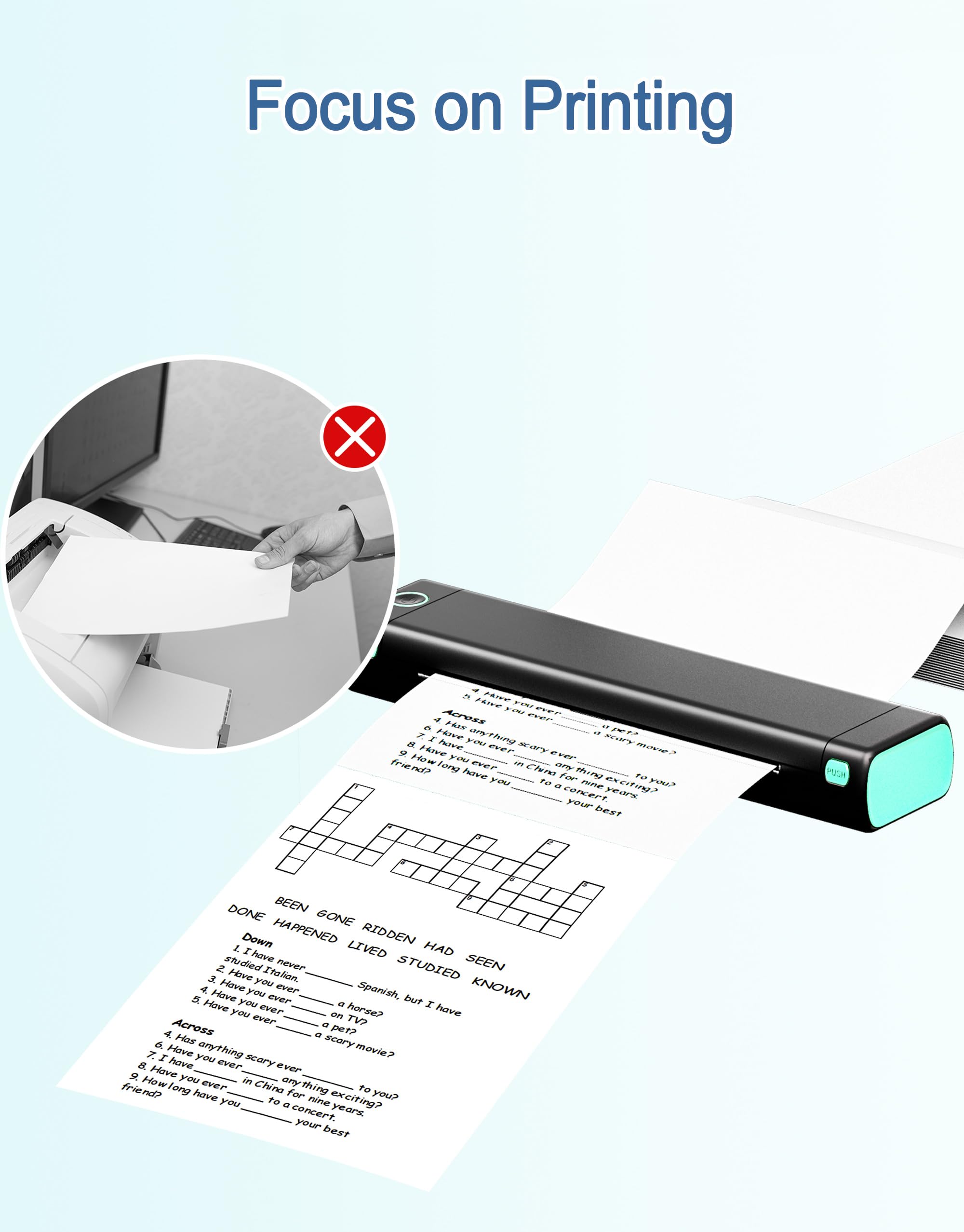 Phomemo A4 Continuous Thermal Printing Paper - 8.27