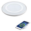 Fast Wireless Charger for iPhone & Samsung - 15W Qi-Certified White Charging Pad - Perfect for Home, Office & Car Use