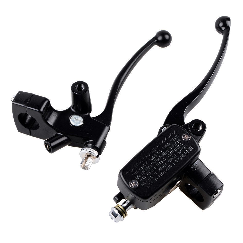 Harley Dyna Motorcycle Accessories Kit - Horn Turn Signal Headlight Switch with Harness, Brake Clutch Levers, 1