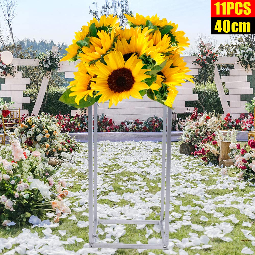 Hexagonal Wrought Iron Wedding Arch Stand - Elegant Backdrop Frame for Wedding Decorations, Party Background & Tabletop Flower Display | Perfect for Ceremonies, Receptions & Photo Booths