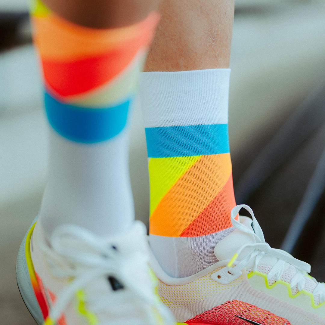 Incylence Ultralight Strides High Cut Running Socks for Men & Women - Breathable Cushioned Athletic Socks for Marathon, Trail Running & Workouts