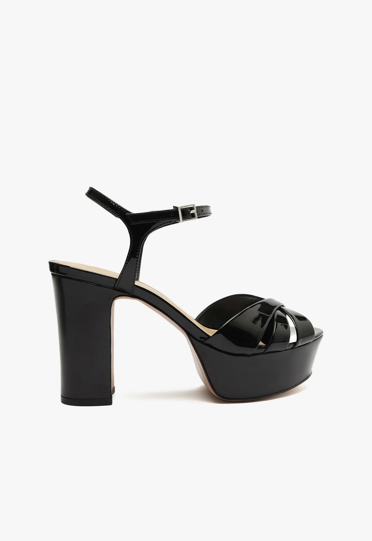 Keefa Women's Patent Leather Sandals - Comfortable Strappy Dress Sandals for Summer, Beach, and Casual Outings