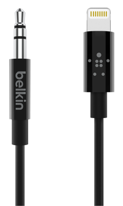 Belkin 3.5mm Audio Cable with Lightning Connector - 2 Pack (4ft & 6ft) for iPhone, iPad, iPod - High-Quality Aux Cord for Car, Home Stereo & Headphones