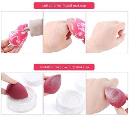 BELLA HARARO Makeup Blender Sponge Set of 2 - Soft Beauty Blending Sponge for Foundation, Concealer & Powder (Multicolor) - Perfect for Professional Makeup & Everyday Use