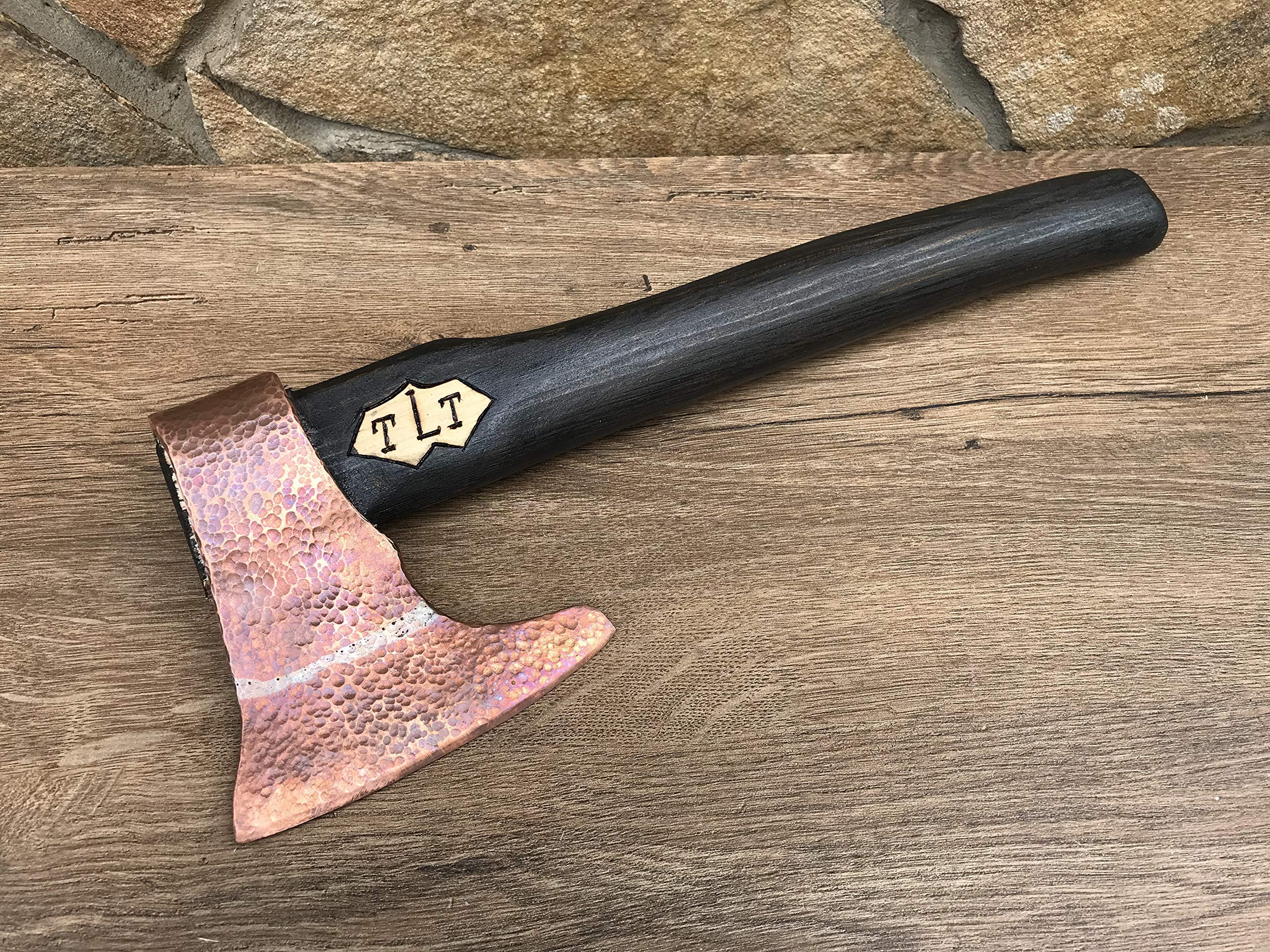 Handcrafted Copper Axe - Unique 7th Anniversary Gift for Men, Wedding Anniversary Present, Durable Outdoor Camping Tool for Hiking & Survival Gear - Perfect for Woodworking & Bushcraft Enthusiasts