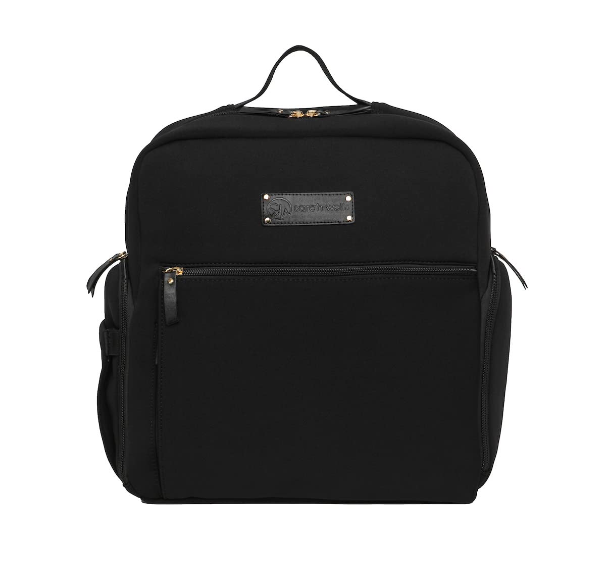 Sarah Wells Fiona Breast Pump Backpack - Insulated Neoprene Nursing Bag with Machine Washable Design, Pocket-in-Pocket Organization for Pumping Moms (Black) | Perfect for Work, Travel & On-the-Go Breastfeeding