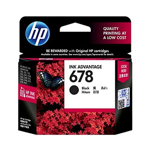 HP 678 CZ108A & CZ107A Black Ink Cartridge - High Yield Replacement for Deskjet 2515/3515/1018/1518/2548/3548/4518 Printers | Compatible with WER | Shows Ink Level | Ideal for Home & Office Printing