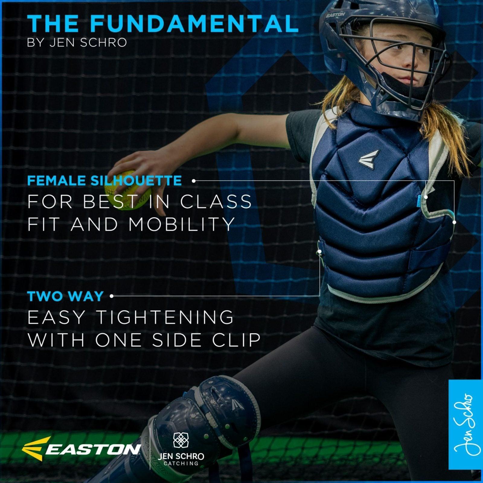Easton Jen Schro Fastpitch Softball Catcher's Gear Set - Youth & Adult Sizes, Multiple Colors - Perfect for Training, Games & Tournaments