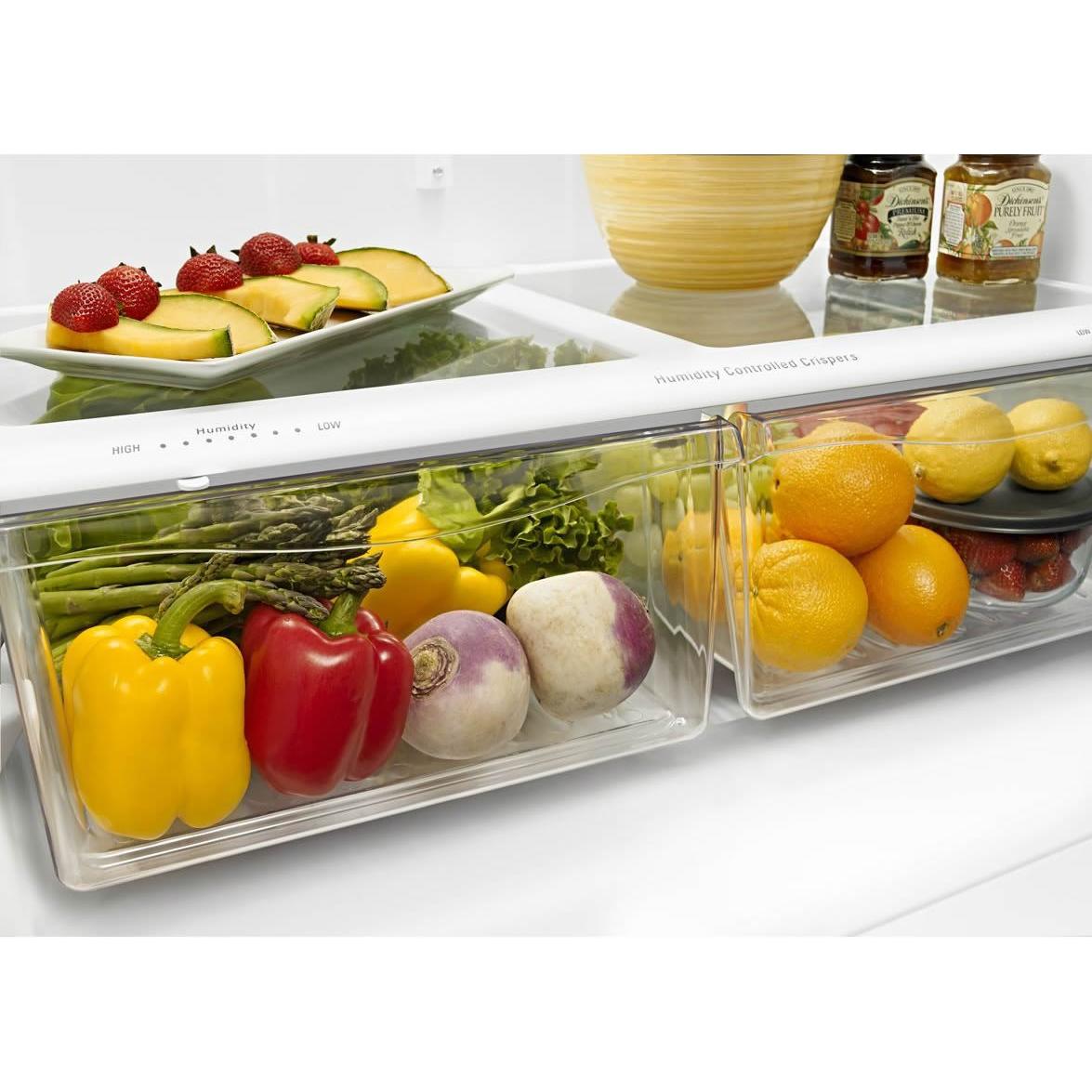 Amana 33-Inch 22 cu.ft. Bottom Freezer Refrigerator ABB2224BRM - Energy Efficient Stainless Steel French Door Fridge for Kitchen, Home & Restaurant Use