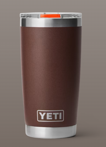 Rambler® 20 oz Insulated Stainless Steel Tumbler with MagSlider™ Lid in Wetlands Brown - Perfect for Coffee, Tea & Outdoor Adventures