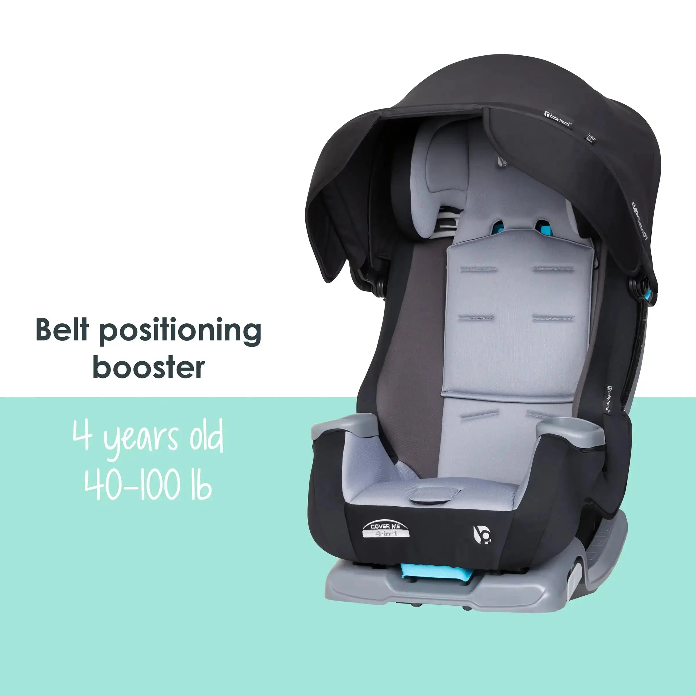 Cover Me™ 4-in-1 Convertible Car Seat for Infants to Toddlers - Safe & Comfortable Baby Car Seat with 5-Point Harness - Perfect for Travel, Road Trips & Everyday Use