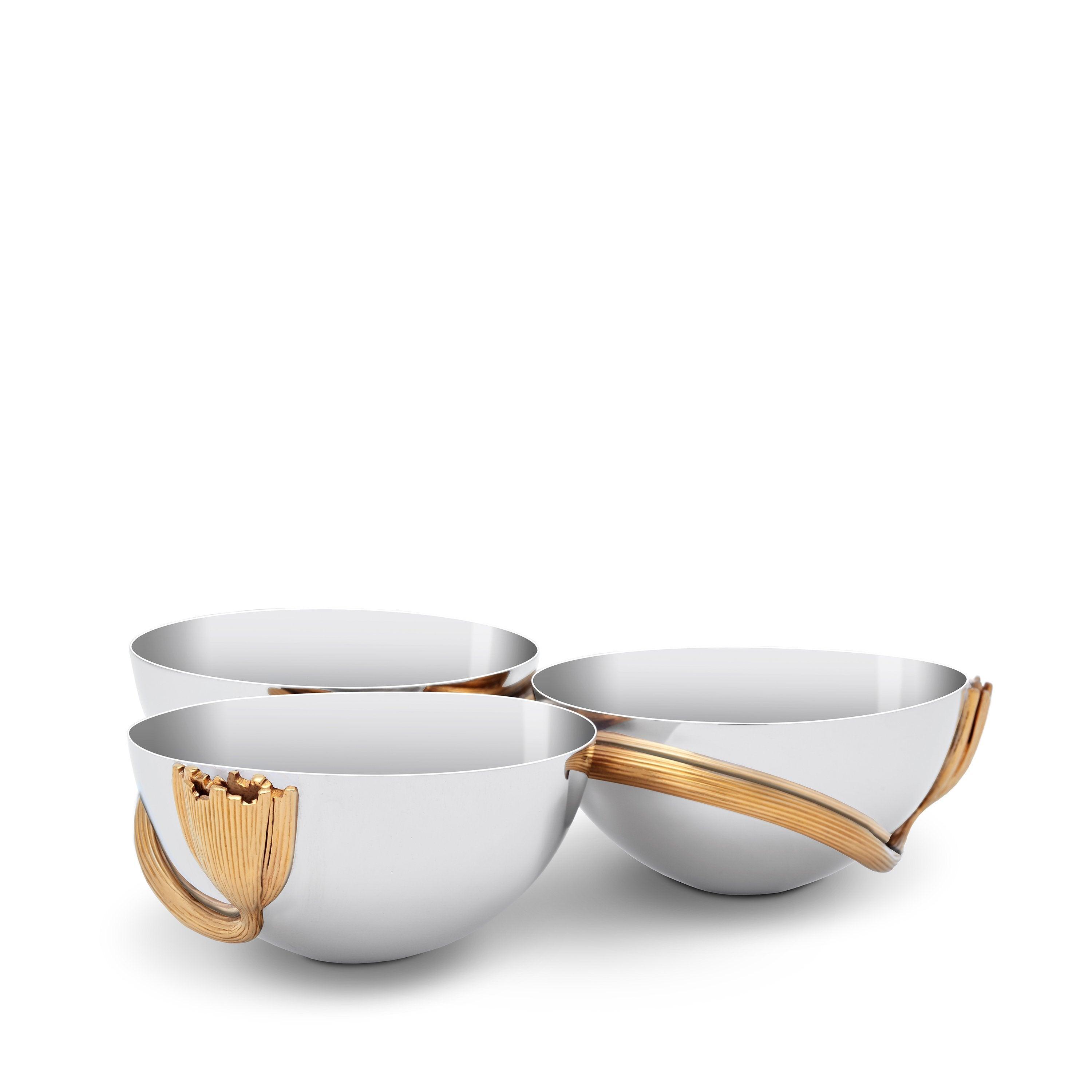 3-Section Deco Leaves Condiment Server - Perfect for Salads, Desserts & Party Platters | Elegant Serving Tray for Entertaining