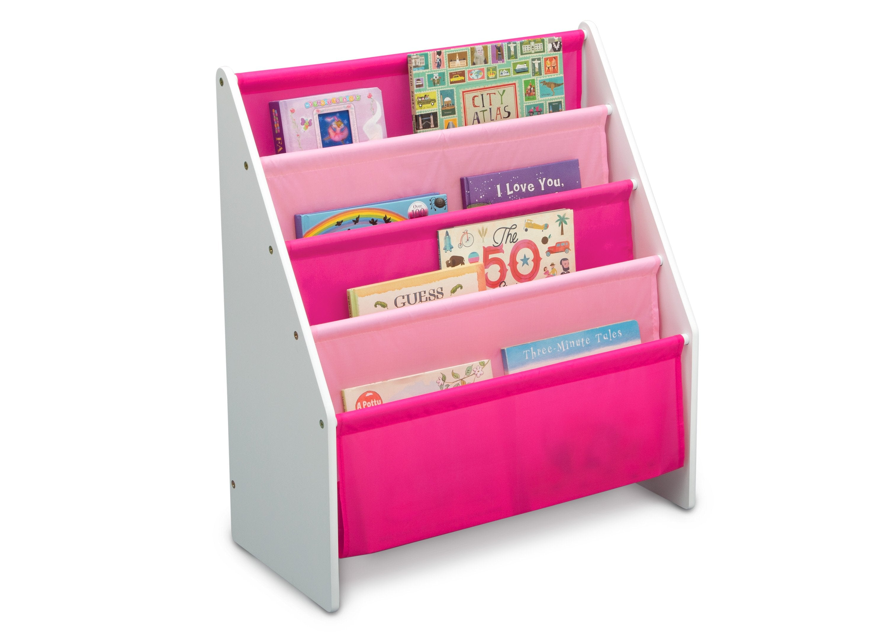 Kids Sling Book Rack - Adjustable Wall-Mounted Bookshelf for Children's Room - Perfect for Bedroom, Nursery & Classroom Organization