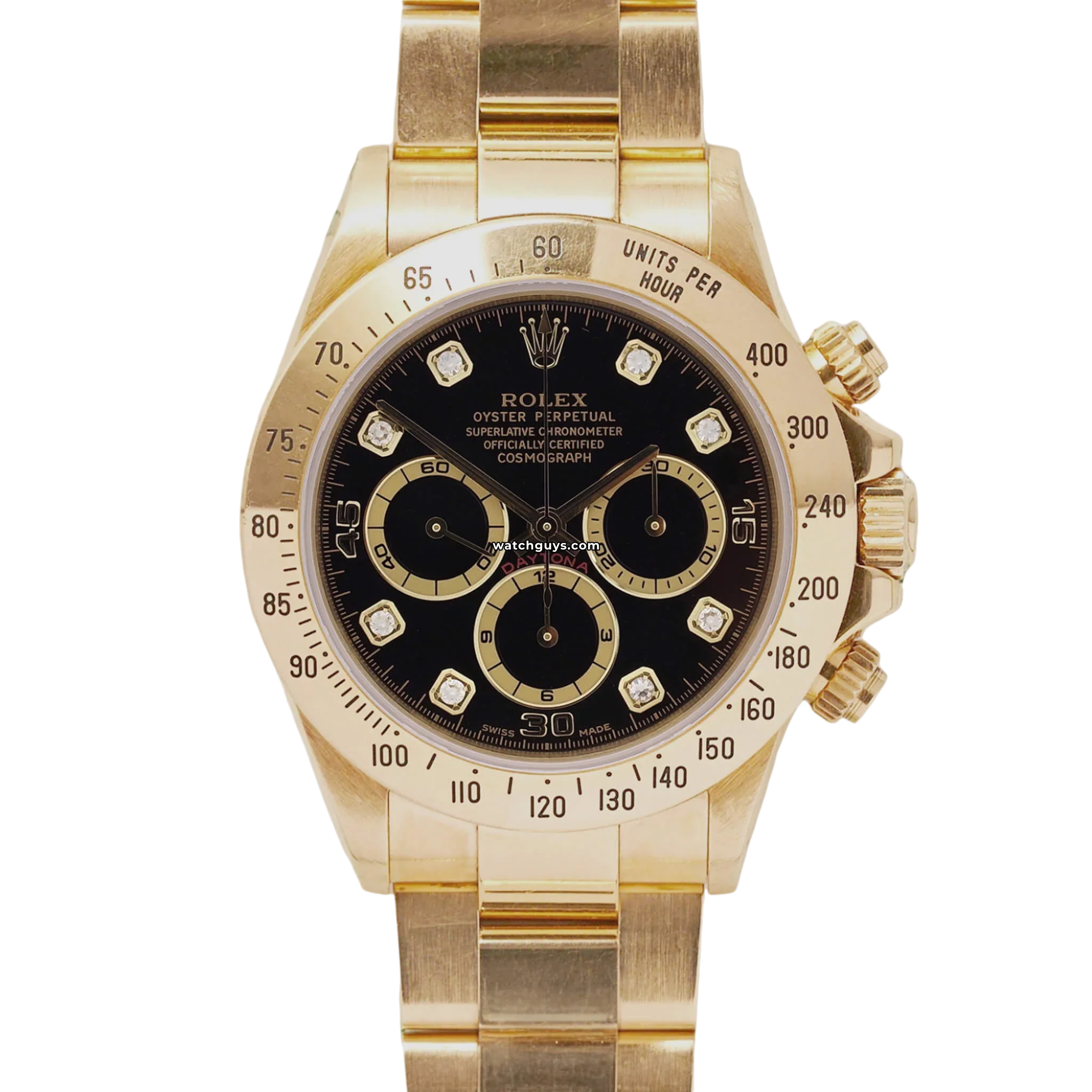 Rolex Daytona Zenith 16528 Black Diamond Oyster Men's Luxury Watch - Perfect for Business Meetings, Formal Events & Luxury Gift Giving