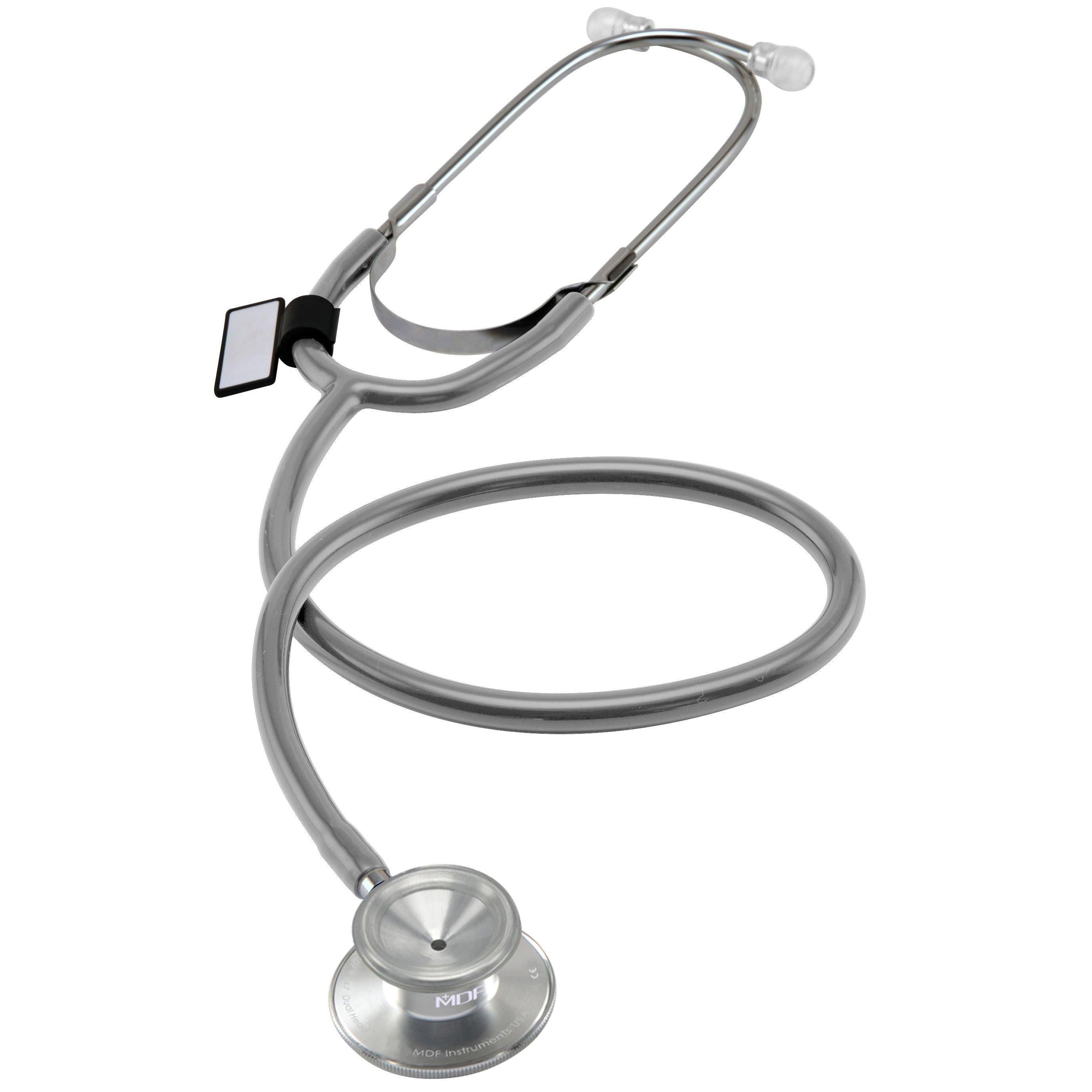 Premium Dual Head Stethoscope for Medical Professionals - Grey - Ideal for Doctors, Nurses & Students in Clinical Practice & Training