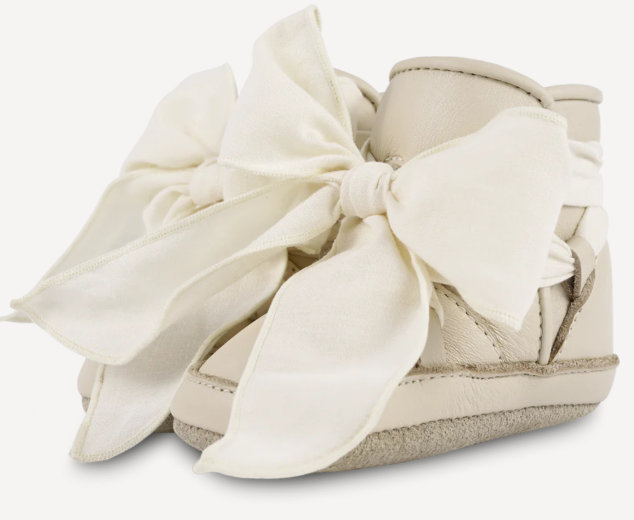 Donsje Anouck Leather Baby Booties for Boys & Girls (0-18 Months) - Soft Sole First Walkers for Infants & Toddlers - Perfect for Outdoor Play, Daily Wear & Special Occasions