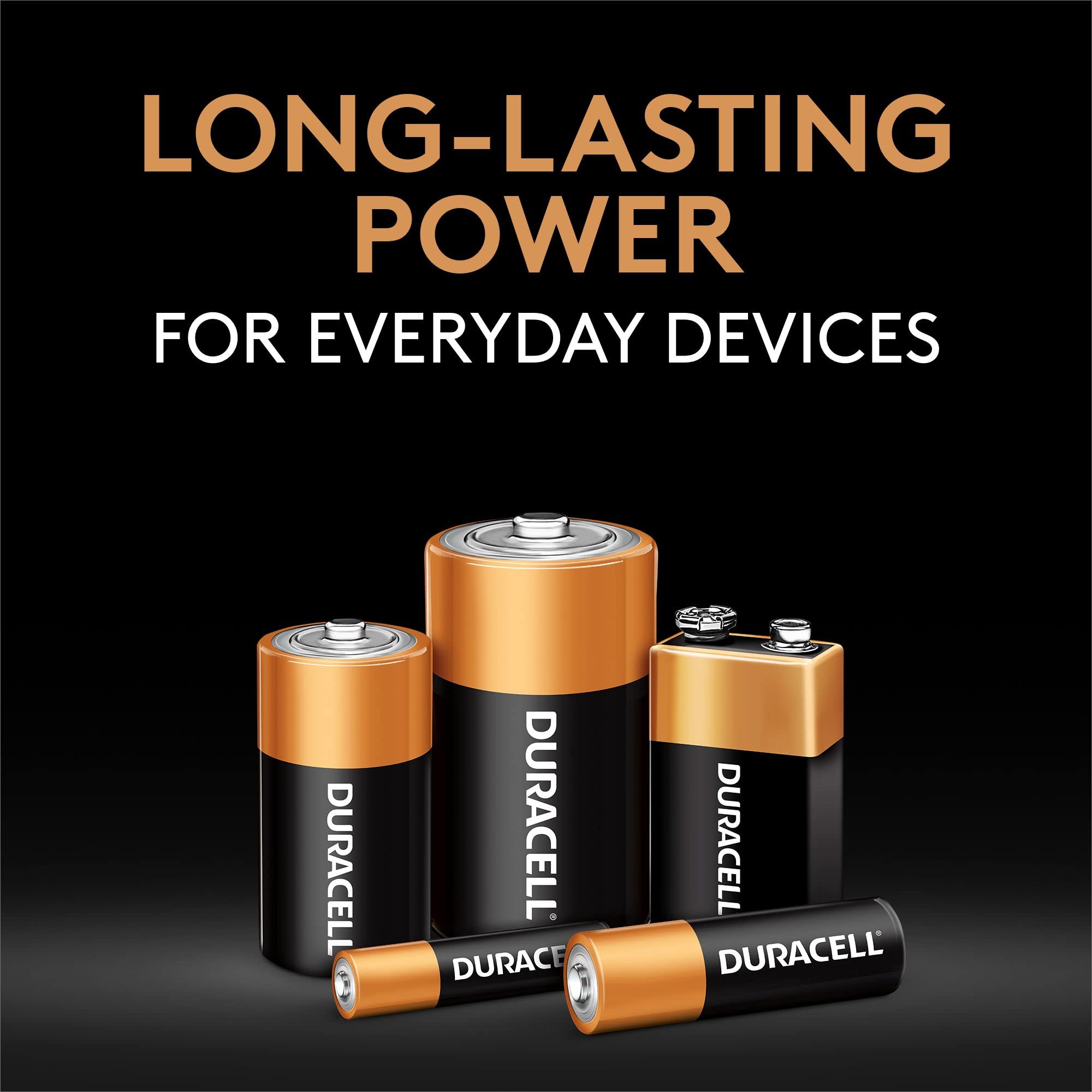 Duracell Coppertop C Alkaline Batteries 1.5V - 2 Pack - Long-Lasting Power for Flashlights, Toys & Electronics